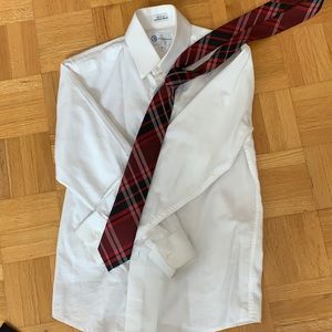Boys dress shirt and tie